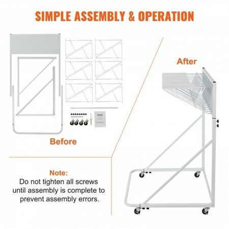 Mobile Blueprint Storage Rack Plan Holder with 12 Pivot Brackets 240 lbs