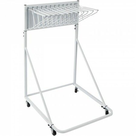 Mobile Blueprint Storage Rack Plan Holder with 12 Pivot Brackets 240 lbs