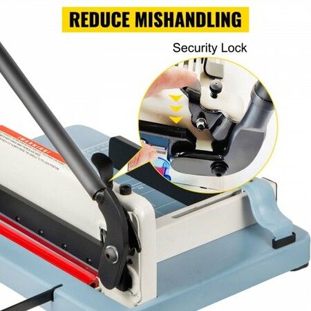 Industrial Paper Cutter A4 Heavy Duty Paper Cutter 12 Inch Paper Cutter Heavy Duty 400 Sheets Paper Guillotine with Clear Cutting Guide Grids for Offices, Schools, Businesses and Printing Shops