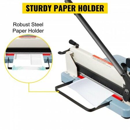 Industrial Paper Cutter A4 Heavy Duty Paper Cutter 12 Inch Paper Cutter Heavy Duty 400 Sheets Paper Guillotine with Clear Cutting Guide Grids for Offices, Schools, Businesses and Printing Shops