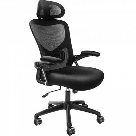 Office Chair with Adjustable Lumbar Support, High Back Ergonomic Desk Chair with Adjustable Headrest, 2D Armrest, Ergonomic Office Chair Backrest, Computer Chair for Home Office