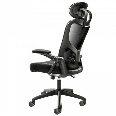 Office Chair with Adjustable Lumbar Support, High Back Ergonomic Desk Chair with Adjustable Headrest, 2D Armrest, Ergonomic Office Chair Backrest, Computer Chair for Home Office