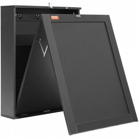 Wall Mounted Desk, Fold out Convertible Desk, Multi-Function Folding Wall Table with Chalkboard for Home Office, Space Saving Computer Desk with Storage Area