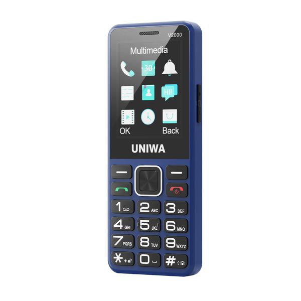 4G Volte  Double Sim Unlocked  Cell Phone SOS Button Seniors Big Button Basic Phone Elderly Mobile Cell Phone Col. Blue