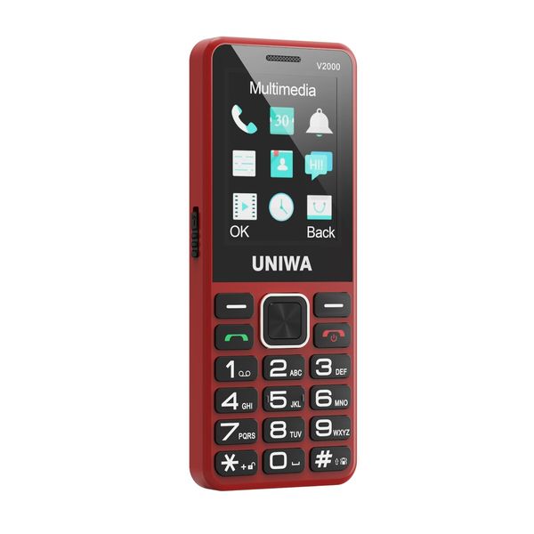 4G Volte  Double Sim Unlocked  Cell Phone SOS Button Seniors Big Button Basic Phone Elderly Mobile Cell Phone Col. Red