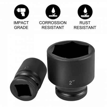 Impact Socket Set 3/4 Inches 29 Piece Impact Sockets, 6-Point Sockets, Rugged Construction, CR-M0, 3/4 Inches Drive Socket Set Impact SAE 3/4 inch - 2-1/2 inch, with a Storage Cage