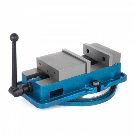 5 Inch ACCU Lock Down Vise Precision Milling Vice 5 Inch Jaw Width Drill Press Vise Milling Drilling Machine Bench Clamp Clamping Vice with 360 Degree Swiveling Base CNC Vise