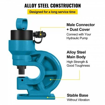 CH-60 Hydraulic Hole Punching Tool 31T Hole Digger Force Puncher Smooth Hole Puncher for Iron Plate Copper Bar Aluminum Stainless Steel