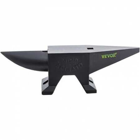 Cast Iron Anvil, 88 Lbs(40kg) Single Horn Anvil with Large Countertop and Stable Base, High Hardness Rugged Round Horn Anvil Blacksmith, for Bending, Shaping