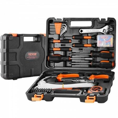 Tool Kit 132 Piece General Household Hand Tool Set with Portable Tool Case