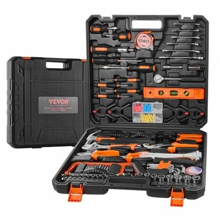 Tool Kit 216 Piece General Household Hand Tool Set with Portable Tool Case