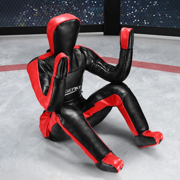 170cm Grappling Dummy MMA Wrestling Jiu Jitsu Boxing Punching Unfilled Karate Kickboxing Practice Bag Kicking Training Mannequin Genki