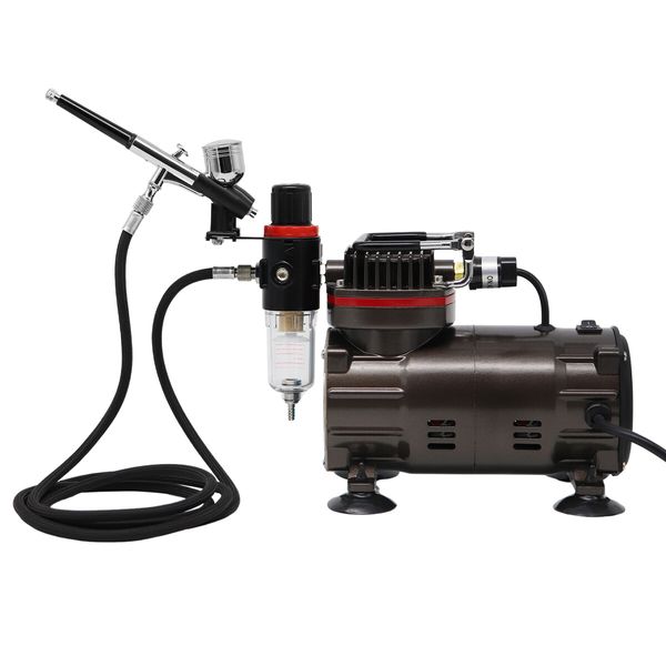 Airbrush Kit Compressor Sprayer Gun Painting Air Brush Set Machine Equipment for Car Decoration Model Art Makeup Nails Tattoo Graffiti