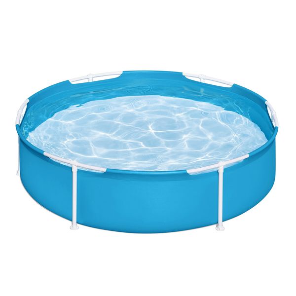 Bestway Round Above Ground Swimming Pool My First Frame 1.52m x 38cm for Kids 2+ Water Play Centre Fast Easy Set Up Outdoor Backyard