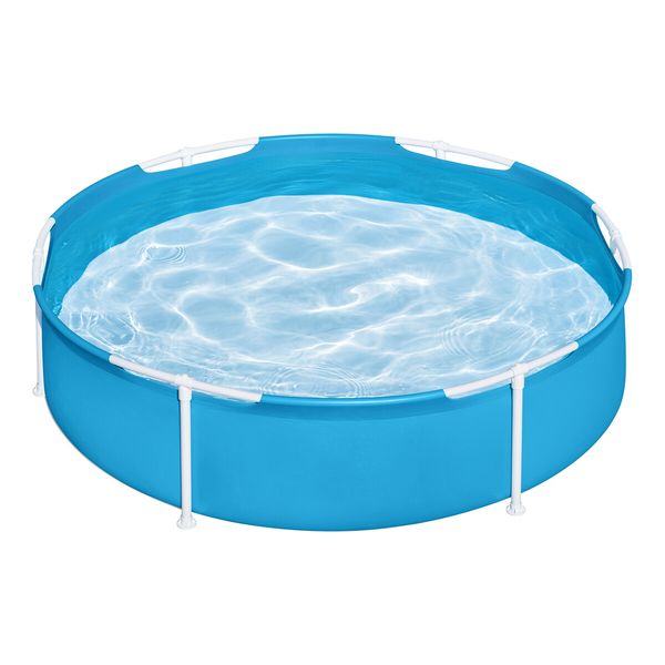 Bestway Round Above Ground Swimming Pool My First Frame 1.52m x 38cm for Kids 2+ Water Play Centre Fast Easy Set Up Outdoor Backyard