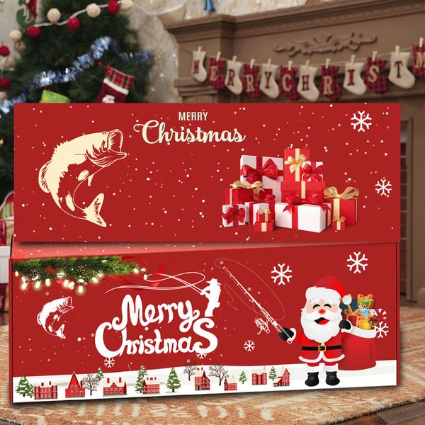 Fishing Advent Calendar,Fishing Christmas Countdown 24 Days,Fish Tackle Set,Christmas Surprise Fishing Bait Gift,Fishing Lures Set