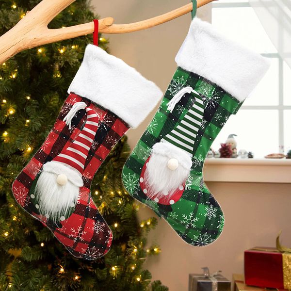 4 Pack Grinch Christmas Ugly Stockings  Christmas Decorations Grinches Decor Ornaments Holiday Home Indoors