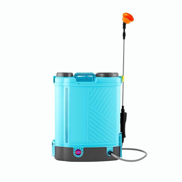 16L Electric Backpack Sprayer 12V Battery Powered Rechargeable Knapsack Garden Watering Lawn Weed Disinfection Agriculture Car Wash Spray Equipment