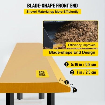 Bucket Cutting Edge, 213x15x1.9 Bucket Edge, Weld-on and Bolt-on Advanced Cutting Edge, 16Mn Carbon-manganese Steel Loader Cutting Edge, Skid Steer Cutting Edge with Paint for Excavator and Load