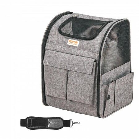 Cat Carrier with Wheels Rolling Pet Carrier with Handle 18 lbs Grey