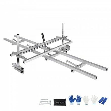 Chainsaw Mill 14"-36" Guide Bar and 9 ft Aluminum Rail Mill Guide System