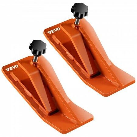 2pcs Tractor Bucket Protector Ski Edge Tamer Protector Snow Removal Orange