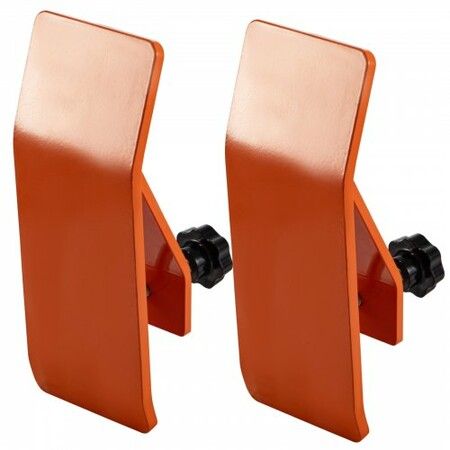 2pcs Tractor Bucket Protector Ski Edge Tamer Protector Snow Removal Orange