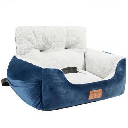 Dog Booster Car Seat Pet Car Seat for Small Dog up to 9.1 kg Blue+Gray