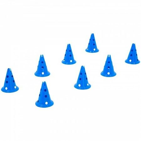 Dog Agility Hurdle Cone Set 6 PCS Kit-12 xCones 6 xAgility Rods with Bag