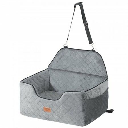 Dog Booster Car Seat Pet Car Seat for Medium Large Dog up to 24.9 kg Gray