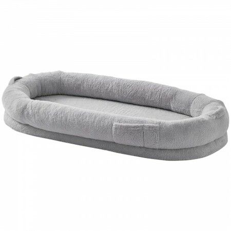 Human Dog Bed 1720x890x250 mm Human Size Dog Bed Washable Faux Rabbit Fur