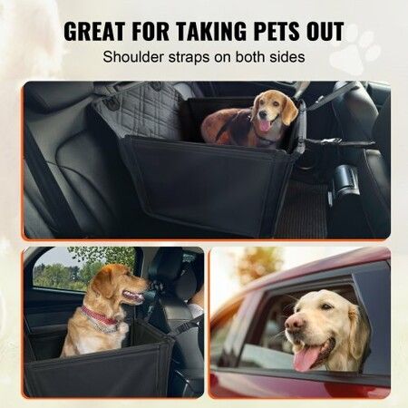 Dog Booster Car Seat Pet Car Seat for S M L Dogs up to 22 kg Black