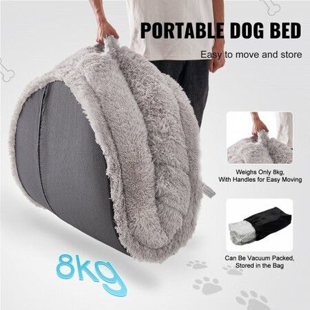 Human Dog Bed 1820x1220x250 mm Human Size Dog Bean Bed Washable PV Velvet