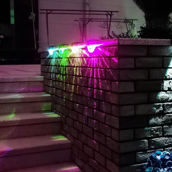 1 Pack Solar Deck Lights  Waterproof LED Pathway Lights with 8 Color Options Solar Powered for Outdoor Deck Fence and Garden