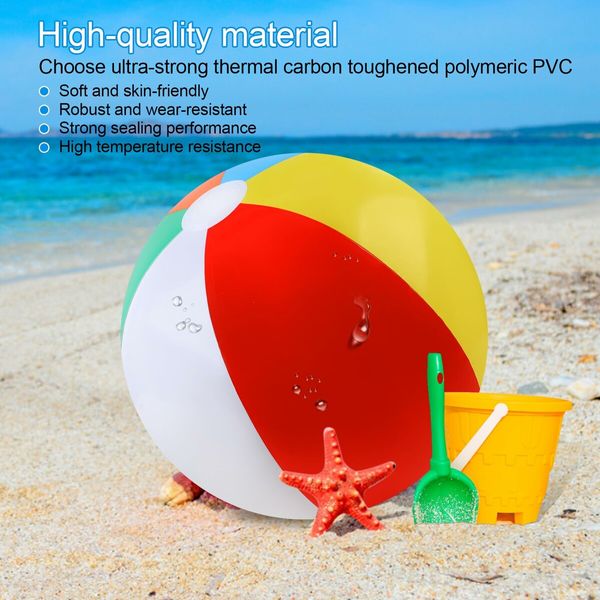 Beach Balls,Beach Balls for Kids,Rainbow Color Pool Toys Pool Balls for Swimming Pool,Beach Toys Inflatable Ball for Summer Parties and Water Games (20 Inch 2 Pack)