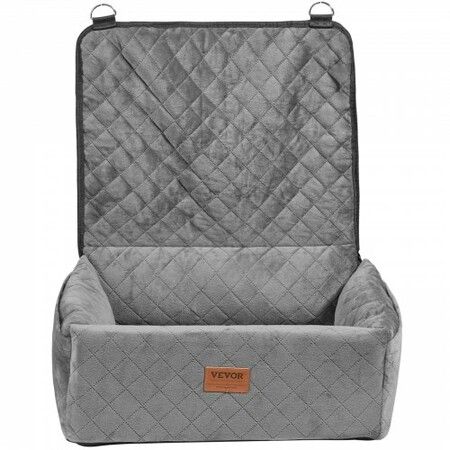 Dog Booster Car Seat Pet Car Seat for Small Medium Dog up to 18.1 kg Gray