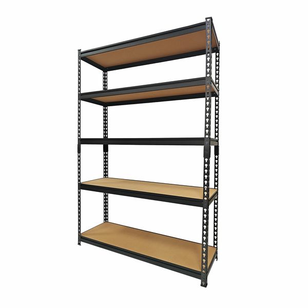 Luxsuite 5 Tier Shelving Pallet Storage Unit Book Shelve Plant Display Shelf Racking Adjustable for Garage Warehouse Kitchen Utility Laundry Room