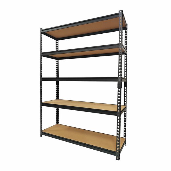 Luxsuite Metal Shelving Storage Shelves Rack Pallet Racking 5 Shelf Adjustable Organiser for Garage Warehouse Home Kitchen Laundry Bathroom