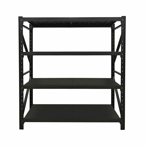 Luxsuite Metal Shelving Warehouse Garage Rack Storage Unit Heavy Duty Steel Pallet Racking Adjustable 4 Shelf Organiser 200x60x180cm