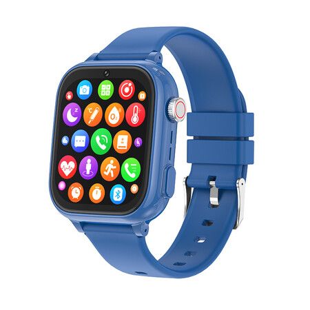 4G Smart Watch Kids LBS GPS Location WIFI  Video Call SOS Child Smartwatch HD Camera Monitor Tracker Photo Viewing Phone Watch Col.BLUE