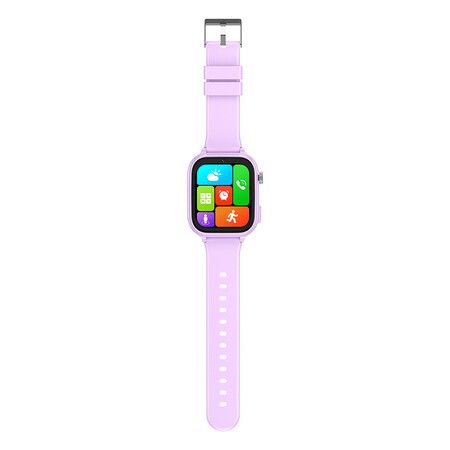 4G Smart Watch Kids LBS GPS Location WIFI  Video Call SOS Child Smartwatch HD Camera Monitor Tracker Photo Viewing Phone Watch Col.Purple