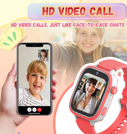 4G Smart Watch Kids LBS GPS Location WIFI  Video Call SOS Child Smartwatch HD Camera Monitor Tracker Photo Viewing Phone Watch ColBLUE