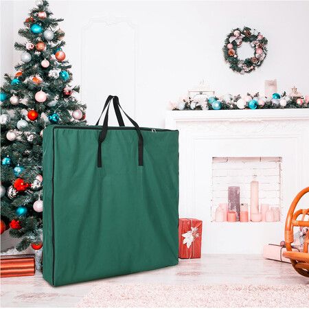 Christmas Tree Bag with Handles and Zippers for Pop Up Christmas Tree Decorations (Green, 76*76*11cm)