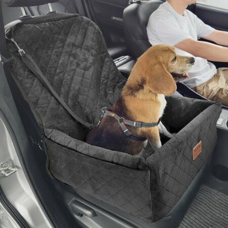 Dog Booster Car Seat Pet Car Seat for Small Medium Dog up to 18.1 kg Black