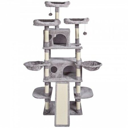 Cat Tree 174 cm Cat Tower for Indoor Cats with Cat Condos Scratching Post