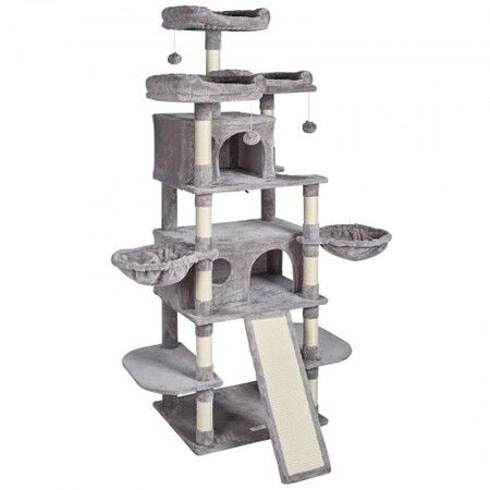 Cat Tree 174 cm Cat Tower for Indoor Cats with Cat Condos Scratching Post