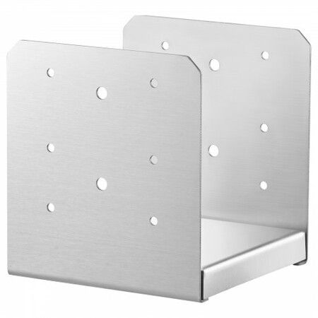 152.4x152.4 Post Base, 1Pcs Stainless Steel Adjustable Post Anchor Bracket(Internal 150 x 139.7), Adjustable Post Base for Pavilion Deck Porch Handrail Railing Support Decorative Anchor Plate