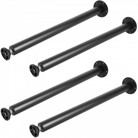 711.2MM Adjustable Desk Legs, Reinforced Steel Office Table Furniture legs Set of 4 for DIY, 544.3KG Load Capacity Heavy Duty Desk Legs, Quick Instalation Legs with Adjustable Foot Cup Black