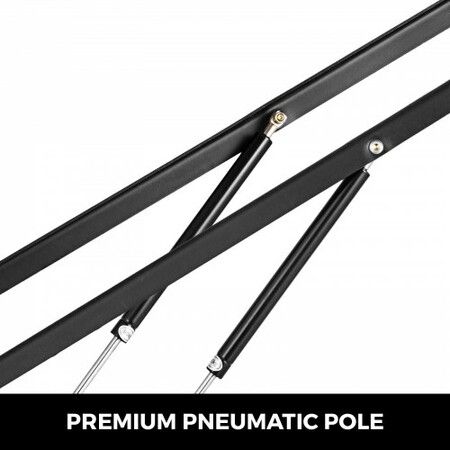 Pair of 5FT Pneumatic Mechanism Heavy Duty Gas Spring Kit for Box Bed Sofa Storage Space Saving DIY Project Lifter Lift Up Hardware Black