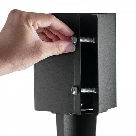 Fence Post Anchor Ground Spike 4 Pack 24 x 4 x 4 In Metal Fence Stakes